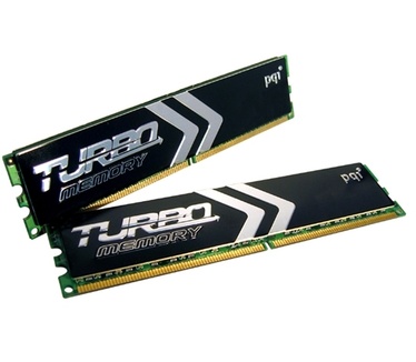 512MB x 2 (1GB) PC3200 DDR, CL2.5 (PQI, PQI3200-1024DAH)