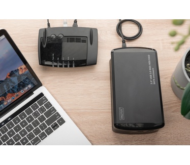 Digitus 3.5" USB 3.0 SSD/HDD RAID SATA enclosure Zwart