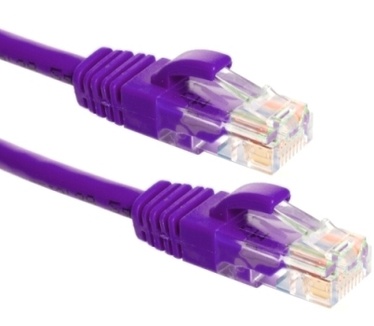 Eeconn Cat.6A U/UTP Patchkabel, AWG24, LSZH, Paars, 20m