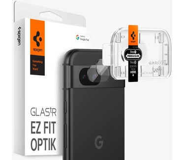 Spigen EZ Fit Gehard Glas Clear Screenprotector Camera Google Pixel 8a