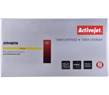 Activejet ATM-80YN tonercartridge voor Konica Minolta printers, vervanging Konica Minolta TNP80Y; Supreme; 9000 pagina's; geel