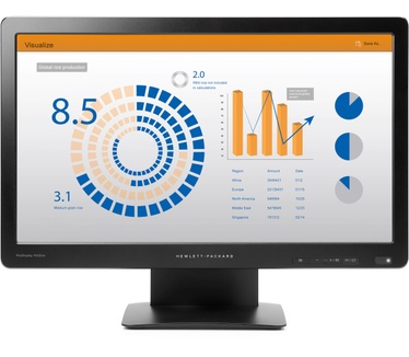 HP ProDisplay P202va Zwart
