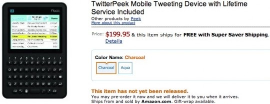 Twitterpeek op Amazon