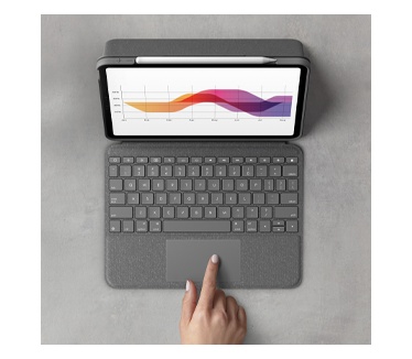 Logitech Folio Touch - Toetsenbordcase met verlichte toetsen en trackpad voor iPad Pro 11" en iPad Air (4e generatie)