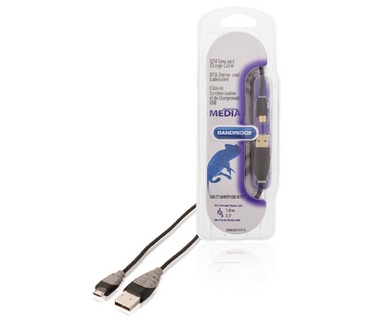 Bandridge 2m USB 2.0 A - Micro B m/m