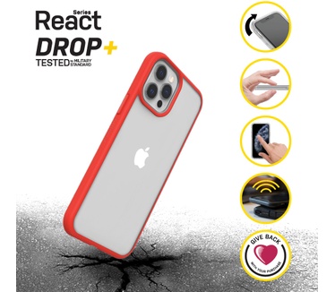 Otterbox React Series voor Apple iPhone 12/iPhone 12 Pro, Power Red