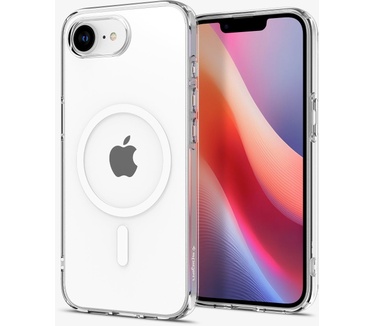 Spigen Liquid Crystal MagFit TPU Back Cover Transparant (Iphone 16E) Zwart