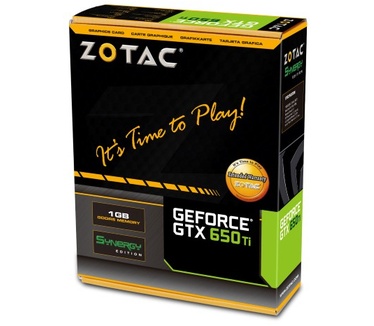 Zotac GeForce GTX 650 Ti 1GB Synergy Edition