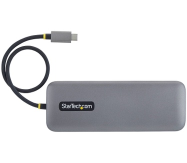 Startech.com 10-in-1 USB-C naar Dual DisplayPort Multiport Adapter, 100W Power Delivery Charging, 2x 4K 60Hz, 5-Port 5Gbps Hub, Gigabit Ethernet, Type-C Mini Dock