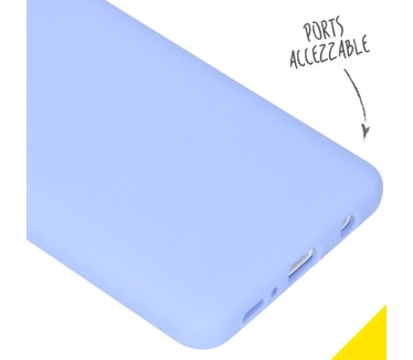 Accezz Liquid Siliconen (Galaxy A21s) Paars