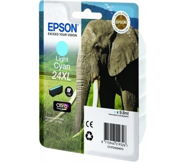 Epson Singlepack Light Cyan 24XL Claria Photo HD Ink