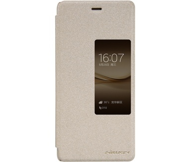 Nillkin Sparkle S-View Book Case voor Huawei P9 Plus - Goud