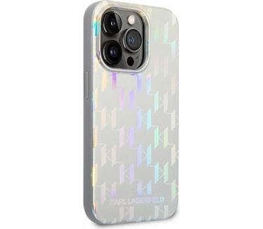 Karl Lagerfeld Monogram Back Case iPhone 14 Pro Max (6.7") Grijs Grijs