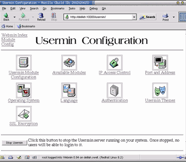 Usermin screenshot (481 pix)