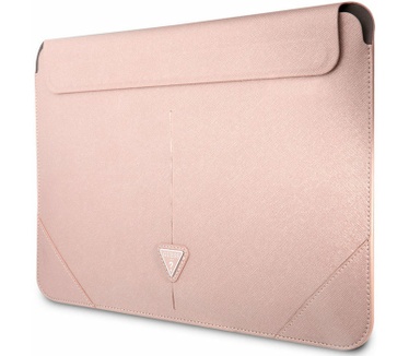 Guess Saffiano Laptoptas voor o.a. Apple MacBook (16") - Roze Roze