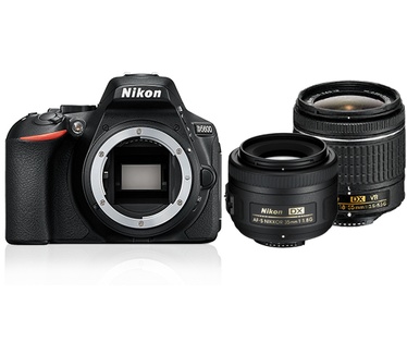 Nikon D5600 + AF-P DX 18–55 VR + AF-S DX 35 mm 1:1,8