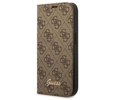 Guess 4G Book Case voor Apple iPhone 14 Pro Max (6.7") - Bruin Bruin