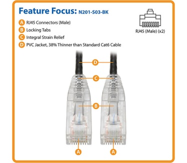 Tripp-Lite N201-S03-BK