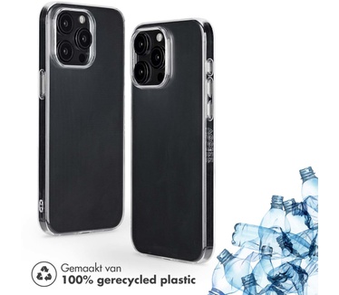 Accezz 100% Recycled Clear Backcover iPhone 15 Pro Max - Transparant