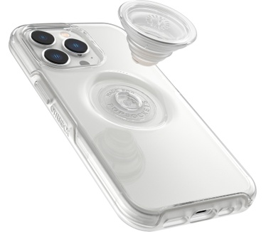 Otterbox OtterBox Otter+Pop-hoesje voor iPhone 13 Pro Max / iPhone 12 Pro Max, schokbestendig, valbestendig, beschermhoes met PopSockets PopGrip, 3x getest volgens militaire standaard, transparant