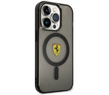 Ferrari Translucent Back Case - iPhone 14 Pro Max (6.7") - Zwart Zwart