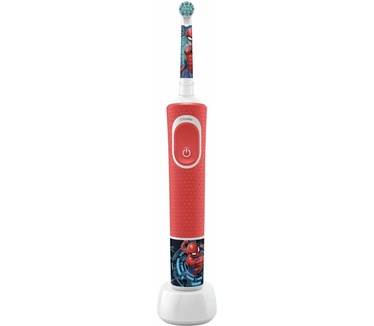 Oral-B Kids Elektrische tandenborstel, 1 Marvel Spider-Man-handgreep, 1 borstel, 1 reisetui, vanaf 3 jaar