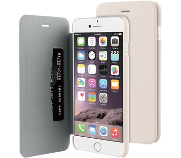 BeHello iPhone 6 Plus / 6S Plus Book Case Beige