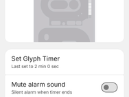 Glyph Bar in gebruik