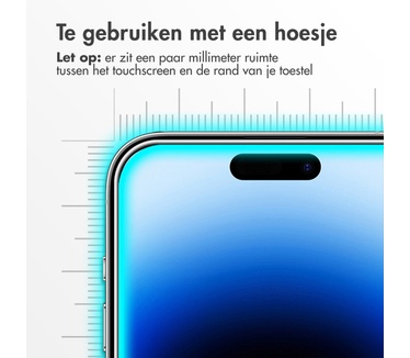 Accezz Gehard Glas Screenprotector 2-pack iPhone 15 / 15 Pro / 16