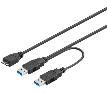Alcasa 2x USB A - Micro-USB B 0.3m