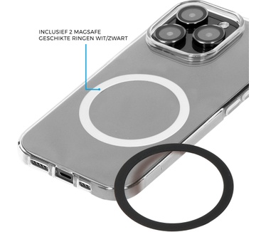 Mobiparts Wireless MagSafe Compatible Charger 15W Flat White
