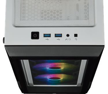 Corsair iCUE 220T RGB Tempered Glass Mid-Tower Smart Case Zwart