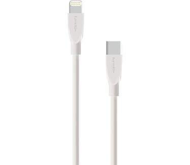 Mobiparts Wall Charger USB-A/USB-C 2.4A + Lightning to USB-C Cable White