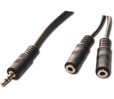 Digitus 3.5mm stereo plug/2x 3.5mm stereo jack