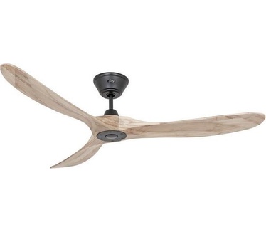 CasaFan ECO GENUINO 152 MS-NT Plafondventilator 16.6 W (Ø x h) 1520 mm x 285 mm Zwart (mat) Met afstandsbediening, Met wintermodus