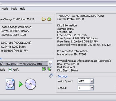 ImgBurn screenshot