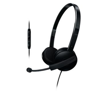 Philips SHM3560 Voor op het oor, zwart PC-headset