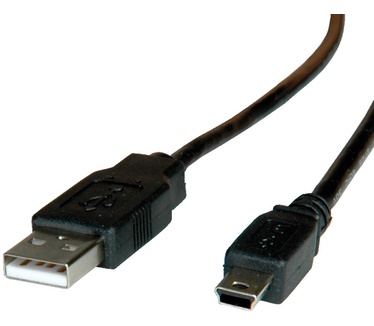 Roline USB 2.0 Kabel, type A - 5-Pin Mini, zwart 1,8m