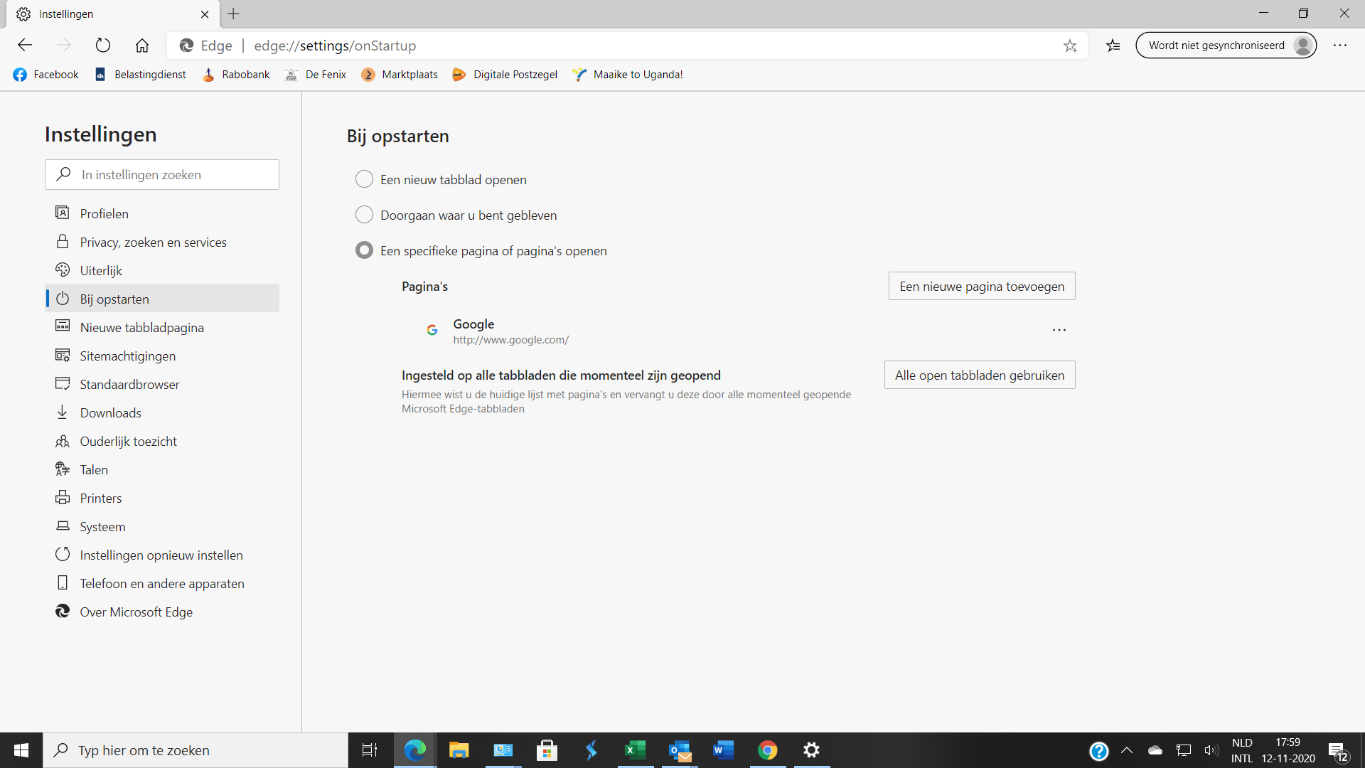 Google.nl als startpagina lukt niet - Windows clients - GoT