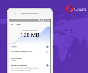 Opera voor Android met vpn