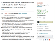 Corsair MP600 Pro listing Amazon NL