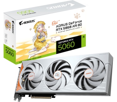 Gigabyte AORUS GeForce RTX 5060 ARI 8G Grafische kaart