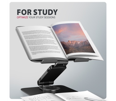 Axagon STND-LRB Laptop-Ständer, 360° drehbar, Doppelgelenk, verlängerbar