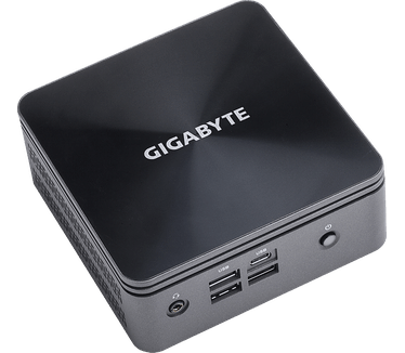 Gigabyte BRIX Intel Core I3-10110U, 1x M.2 SSD (2280), 2.5" SATA HDD/SSD, AC 3168, 6 X USB 3.2 Gen2, Gigabit LAN, SO-DIMM DDR4 Barebone - Zwart