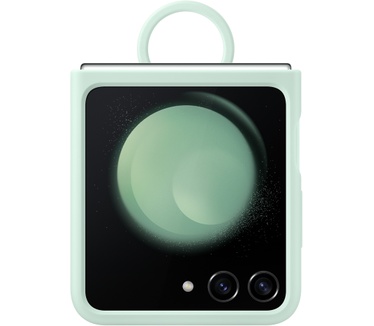 Samsung Galaxy Z Flip5 Silicone Case with Ring Groen