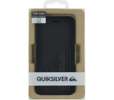 Quiksilver stijlvolle iPhone flip case met logo - zwart