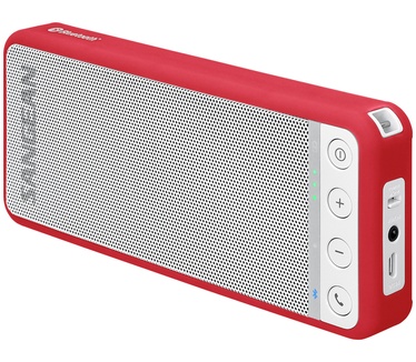 Sangean BTS-101 (BluTab) Portable Stereo Bluetooth Speaker (White-Red)