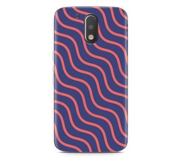 Just in Case Motorola Moto G4 Play Hoesje roze paarse lijnen