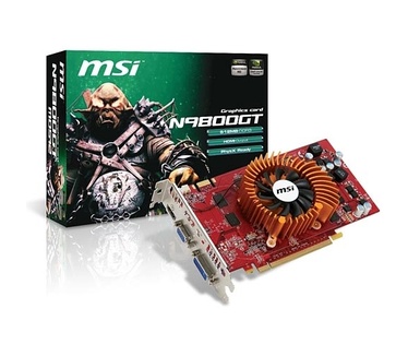 MSI N9800GT-MD1G - Grafische adapter - GF 9800 GT - PCI Express 2.0 x16 - 1 GB GDDR3 - Digitale Visuele Interf