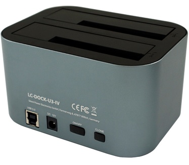 LC-Power LC-dock-U3-IV - HDD-Dockingstation Schächte 2 - 2.5\" 3.5\" gemeinsam genutzt 6.4